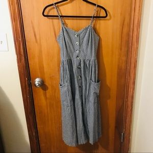 urban outfitters gingham market dress